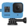 Силиконовый чехол с ремешком Sleeve + Lanyard GoPro HERO 8 (Синий)